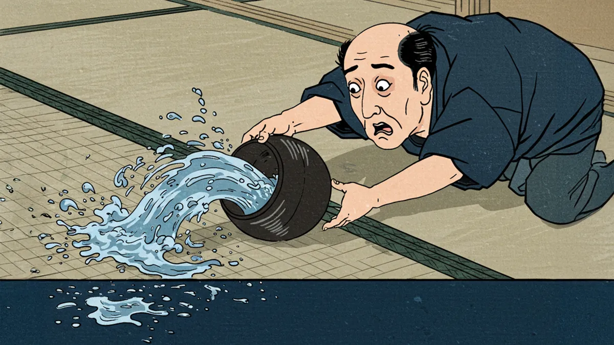 覆水盆に返らず